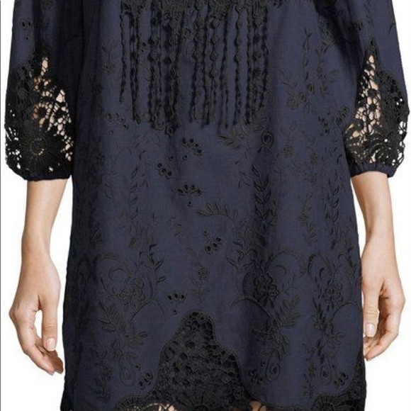 NWT T TAHARI AMANDA EMBROIDERED LACE DRESS 🤩 SZ M - Picture 5 of 11